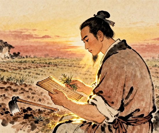 Tilling the land as a hermit in Shen