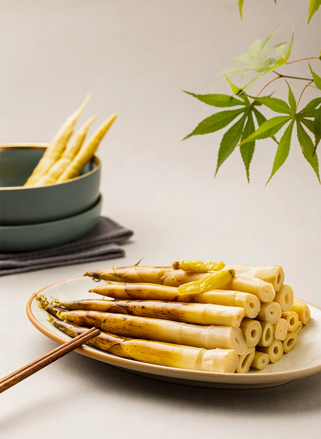 Hand-peeled bamboo shoots