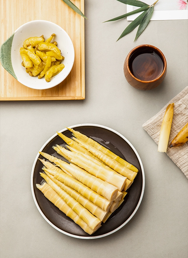 Hand-peeled bamboo shoots