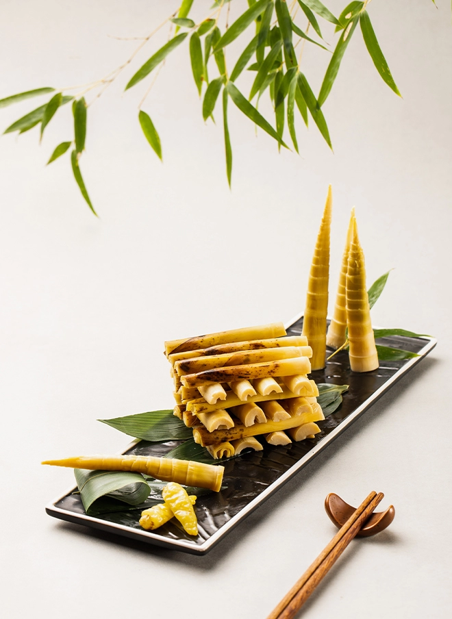 Hand-peeled bamboo shoots
